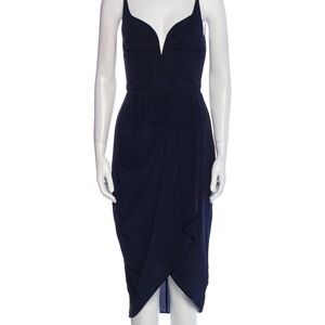 Zimmermann
Silk Midi Length Dress Elegant Navy Blue